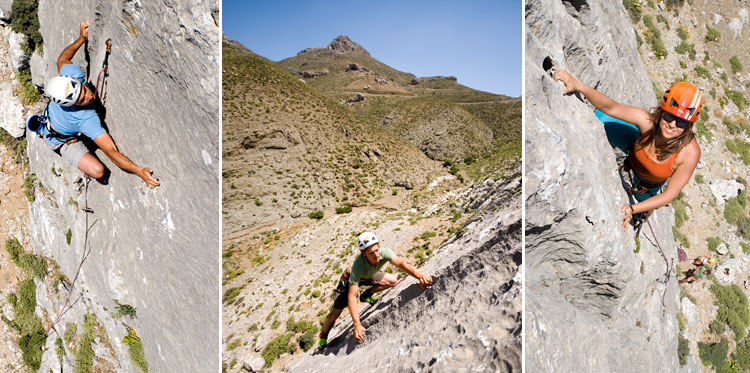 Manolis Karkanakis, Konstantin Schuschnigg, Katerina Mastoraki dans les dalles de "Sheep Fold"